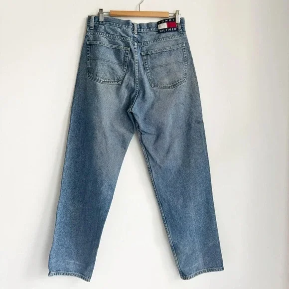 Vintage Tommy Hilfiger Patch + Side Detail Relaex Fit Jeans 33/34 - Picture 5 of 7